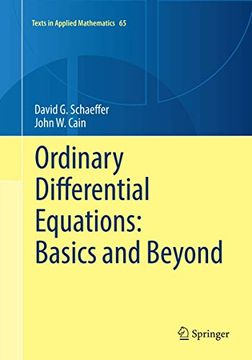 portada Ordinary Differential Equations: Basics and Beyond: 65 (Texts in Applied Mathematics) (en Inglés)