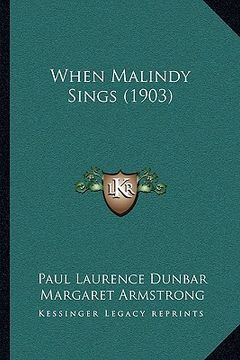 portada when malindy sings (1903)