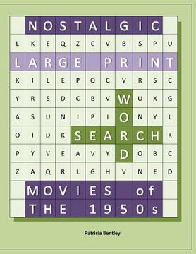 portada Nostalgic Large Print Word Search: Movies of the 1950s (en Inglés)