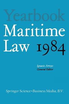 portada Yearbook Maritime Law: Volume I (en Inglés)