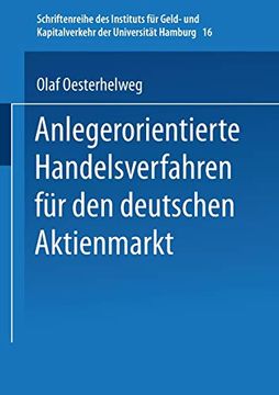 portada Anlegerorientierte Handelsverfahren für den Deutschen Aktienmarkt (en Alemán)