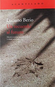portada Un Recuerdo al Futuro (in Spanish)
