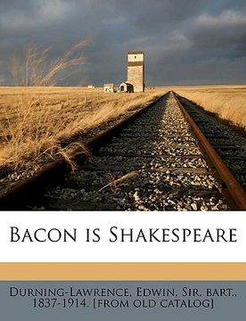 portada bacon is shakespeare (en Inglés)