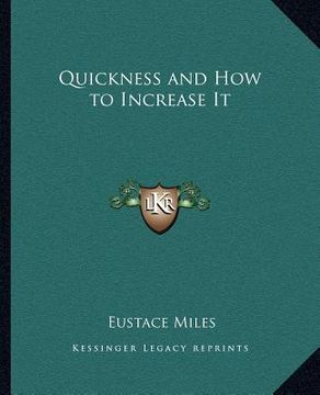 portada quickness and how to increase it (en Inglés)