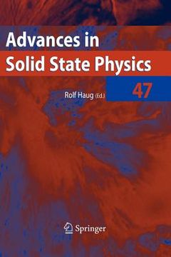 portada advances in solid state physics 47 (in English)