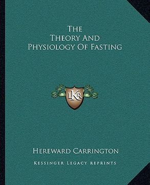 portada the theory and physiology of fasting