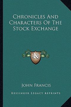 portada chronicles and characters of the stock exchange