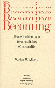 portada Becoming: Basic Considerations for a Psychology of Personality (The Terry Lectures Series) 
