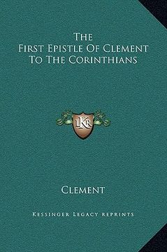 portada the first epistle of clement to the corinthians