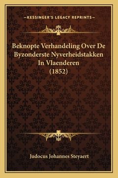portada Beknopte Verhandeling Over De Byzonderste Nyverheidstakken In Vlaenderen (1852)