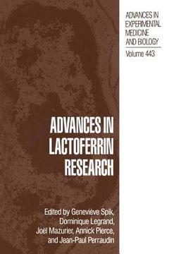 portada Advances in Lactoferrin Research (en Inglés)