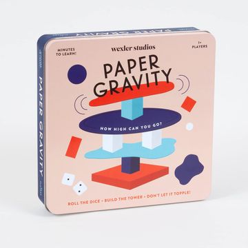 portada Paper Gravity Game – fun Balancing Game for 2+ Players, Easy to Play Game for Ages 6+ – Convenient Storage tin and Instructions Included, Great for Family Game Night