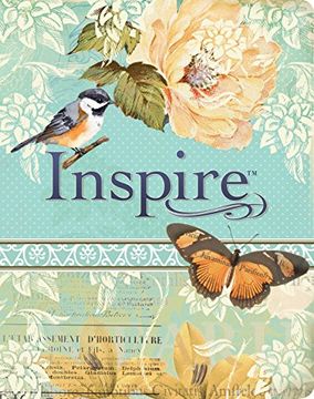 portada Tyndale nlt Inspire Bible, the Bible for Creative Journaling, Vintage Blue