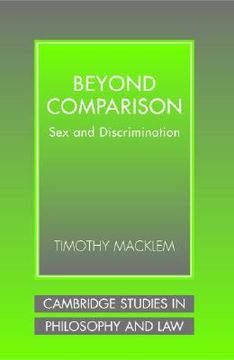 portada beyond comparison: sex and discrimination (en Inglés)