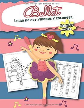 portada Ballet Libro de Actividades y Colorear Edad 5 Años y Arriba: Bilingual Ballet Book- en Español