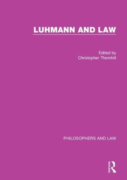 portada Luhmann and Law (en Inglés)
