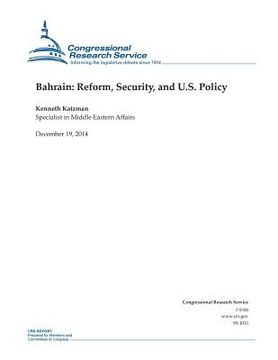 portada Bahrain: Reform, Security, and U.S. Policy