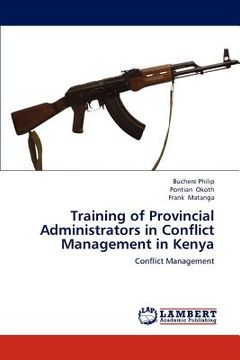portada training of provincial administrators in conflict management in kenya (en Inglés)