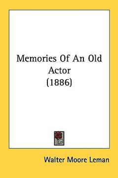portada memories of an old actor (1886) (en Inglés)