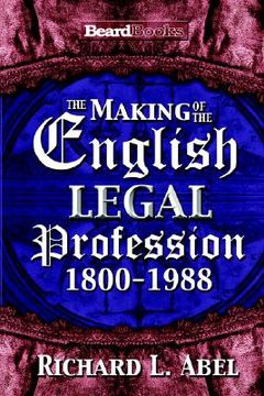 portada the making of the english legal profession (en Inglés)