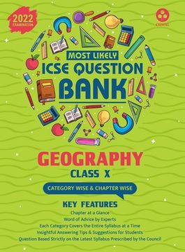 portada Most Likely Question Bank - Geography: ICSE Class 10 for 2022 Examination (en Inglés)