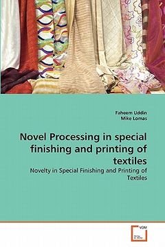portada novel processing in special finishing and printing of textiles (en Inglés)