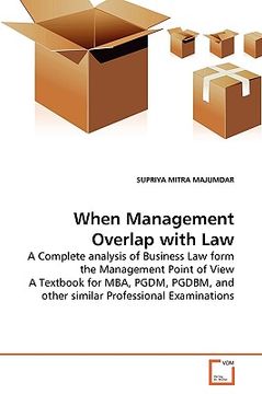 portada when management overlap with law (en Inglés)