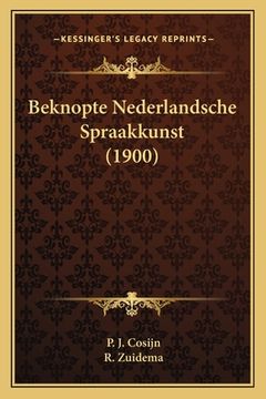 portada Beknopte Nederlandsche Spraakkunst (1900)