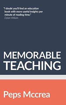 portada Memorable Teaching: Leveraging Memory to Build Deep and Durable Learning in the Classroom (High Impact Teaching Series) (in English)