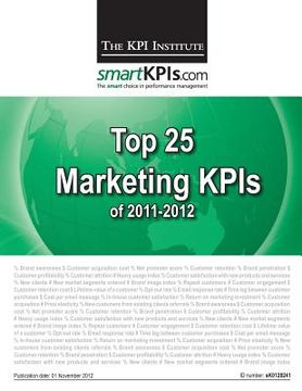 portada Top 25 Marketing KPIs of 2011-2012 (en Inglés)