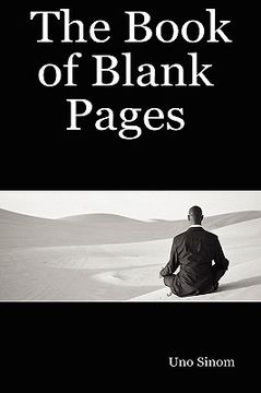portada the book of blank pages (en Inglés)