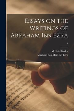 portada Essays on the Writings of Abraham Ibn Ezra; 4 (en Inglés)