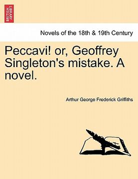 portada peccavi! or, geoffrey singleton's mistake. a novel.