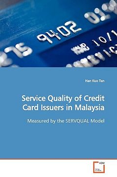 portada service quality of credit card issuers in malaysia (en Inglés)