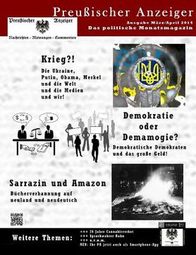 portada Preussischer Anzeiger: Das politische Monatsmagazin - Ausgabe März / April 2014 (en Alemán)