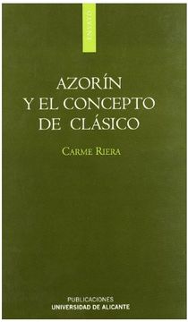 portada Azorin y el Concepto de Clasico