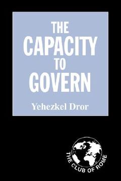 portada the capacity to govern: a report to the club of rome (in English)