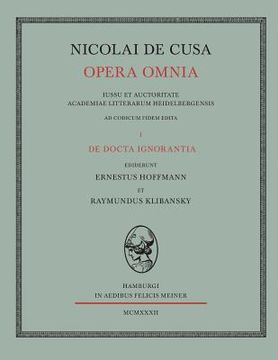 portada Nicolai de Cusa Opera omnia / Nicolai de Cusa Opera omnia. Volumen I. (en Alemán)