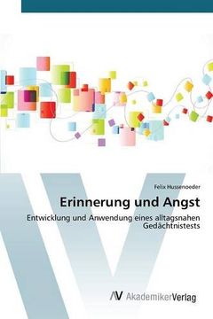 portada Erinnerung und Angst