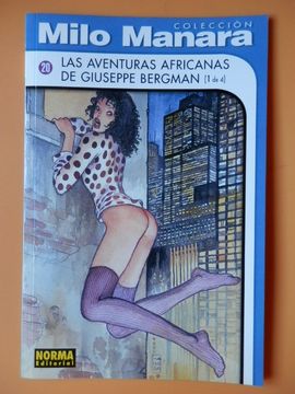 portada Las aventuras africanas de Giuseppe Bergman (1 de 4). Colección Milo Manara, nº 20