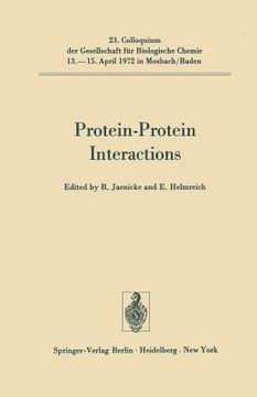 portada protein-protein interactions (en Inglés)