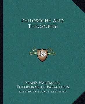portada philosophy and theosophy (en Inglés)