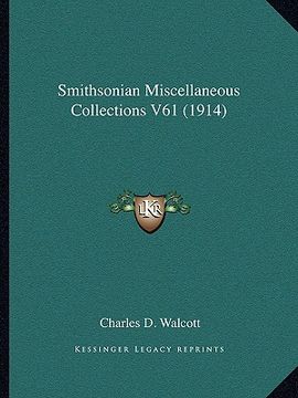 portada smithsonian miscellaneous collections v61 (1914) (en Inglés)