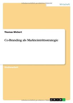 portada Co-Branding als Markteintrittsstrategie (German Edition)