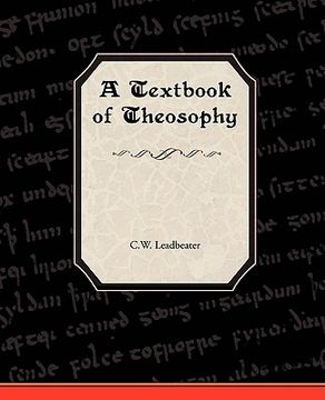 portada a textbook of theosophy (in English)