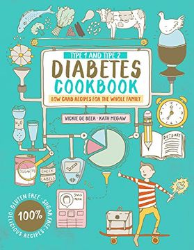 portada Type 1 and Type 2 Diabetes Cookbook: Low Carb Recipes for the Whole Family 