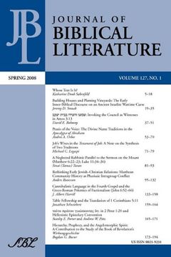 journal of biblical literature, spring 2008