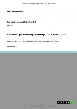 portada 52 Passacaglien und Fugen für Orgel - Teil B: Nr. 27 - 52 (German Edition)
