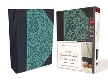 portada Nkjv, Journal the Word Reference Bible, Imitation Leather, Blue, red Letter Edition, Comfort Print: Let Scripture Explain Scripture. Reflect on What y 