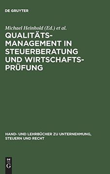 portada Qualitätsmanagement in Steuerberatung und Wirtschaftsprüfung (Hand- und Lehrbucher zu Unternehmung, Steuern und Recht) 